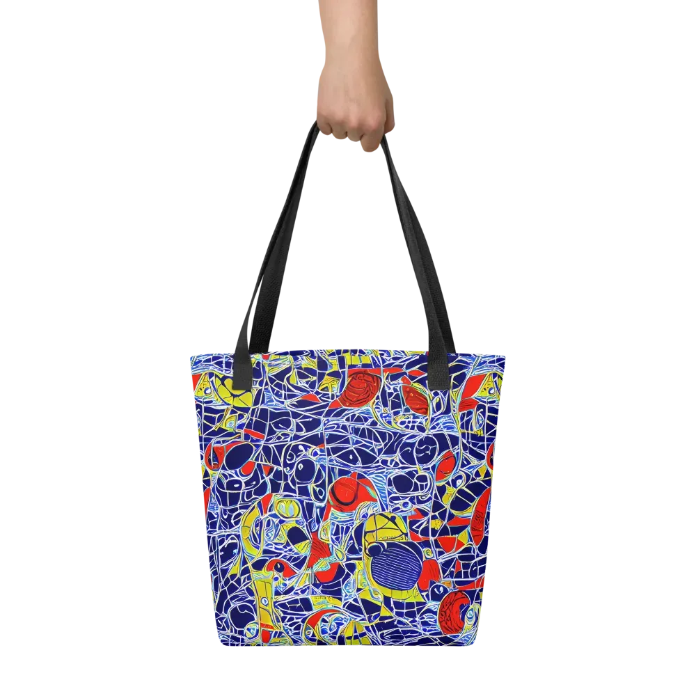 Blue Rapture on Tote Bag — Front