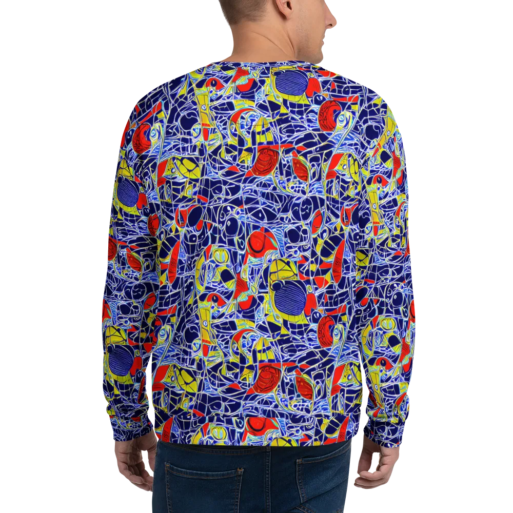 Blue Rapture on Sweatshirt — Back