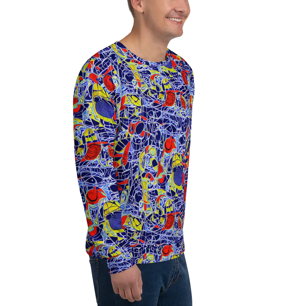 Blue Rapture on Sweatshirt — Right Front