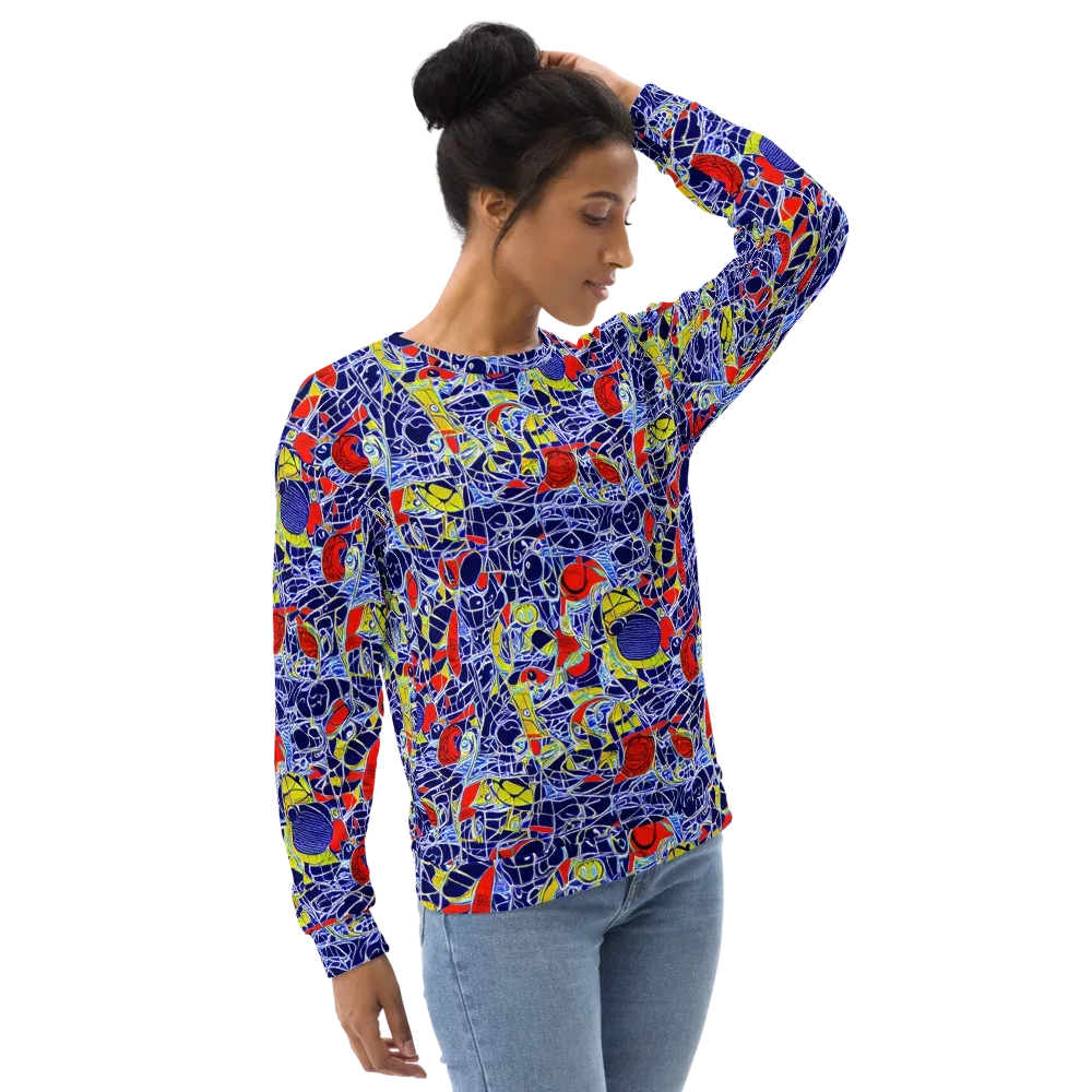 Blue Rapture on Sweatshirt — Right Front