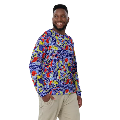 Blue Rapture on a Sweatshirt