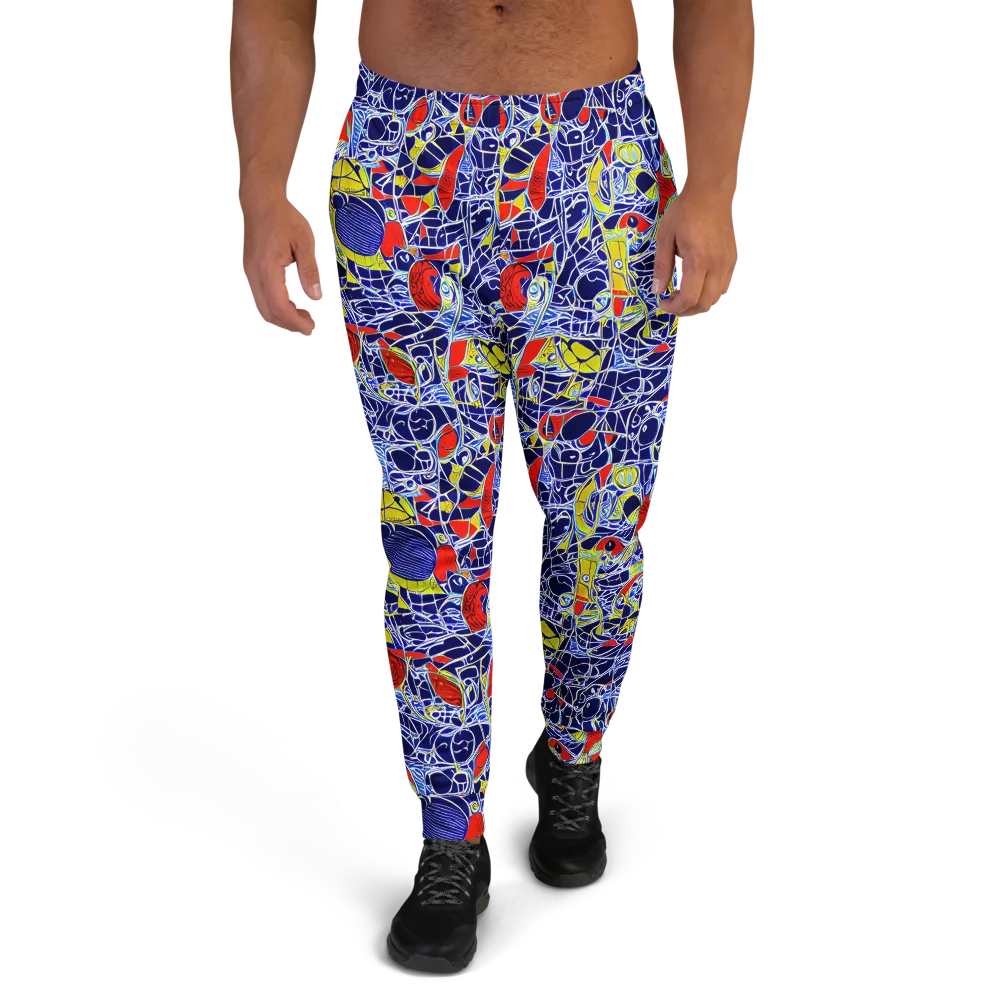 Blue Rapture on Men's Joggers — Front