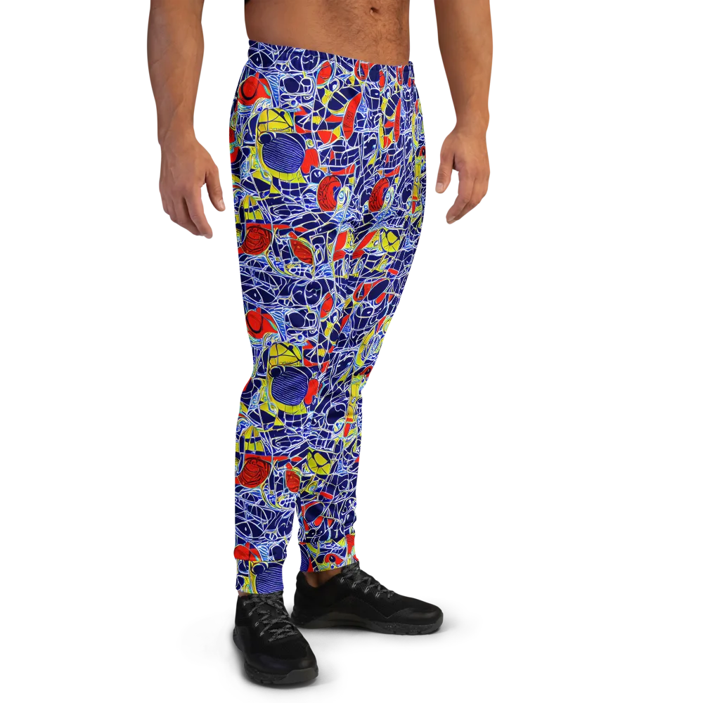 Blue Rapture on Men's Joggers — Right