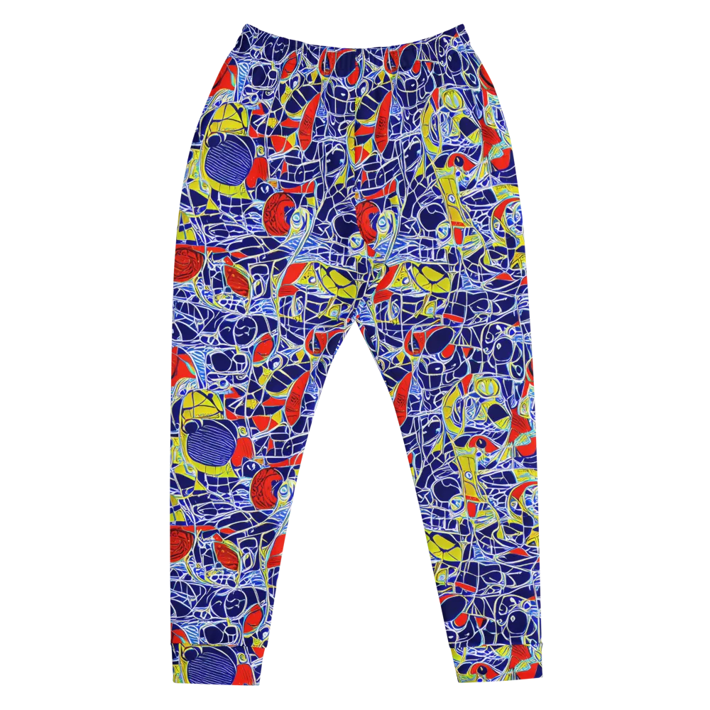 Blue Rapture on Men's Joggers — Front
