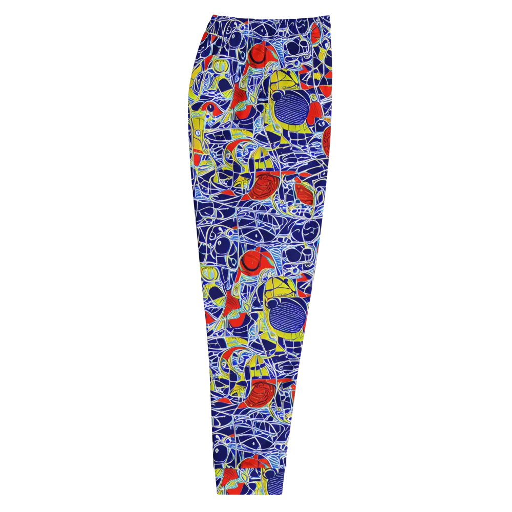 Blue Rapture on Men's Joggers — Right