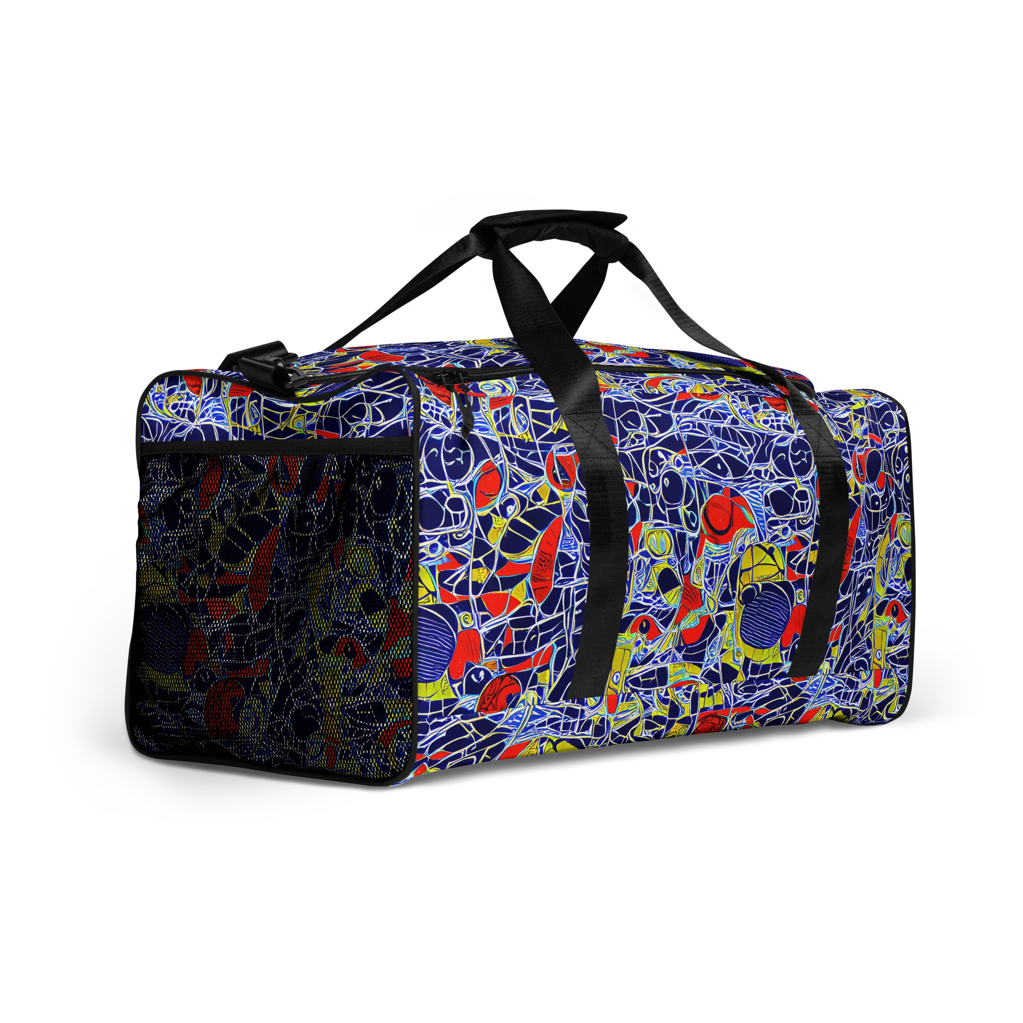 Blue Rapture on Duffle Bag — Right Front