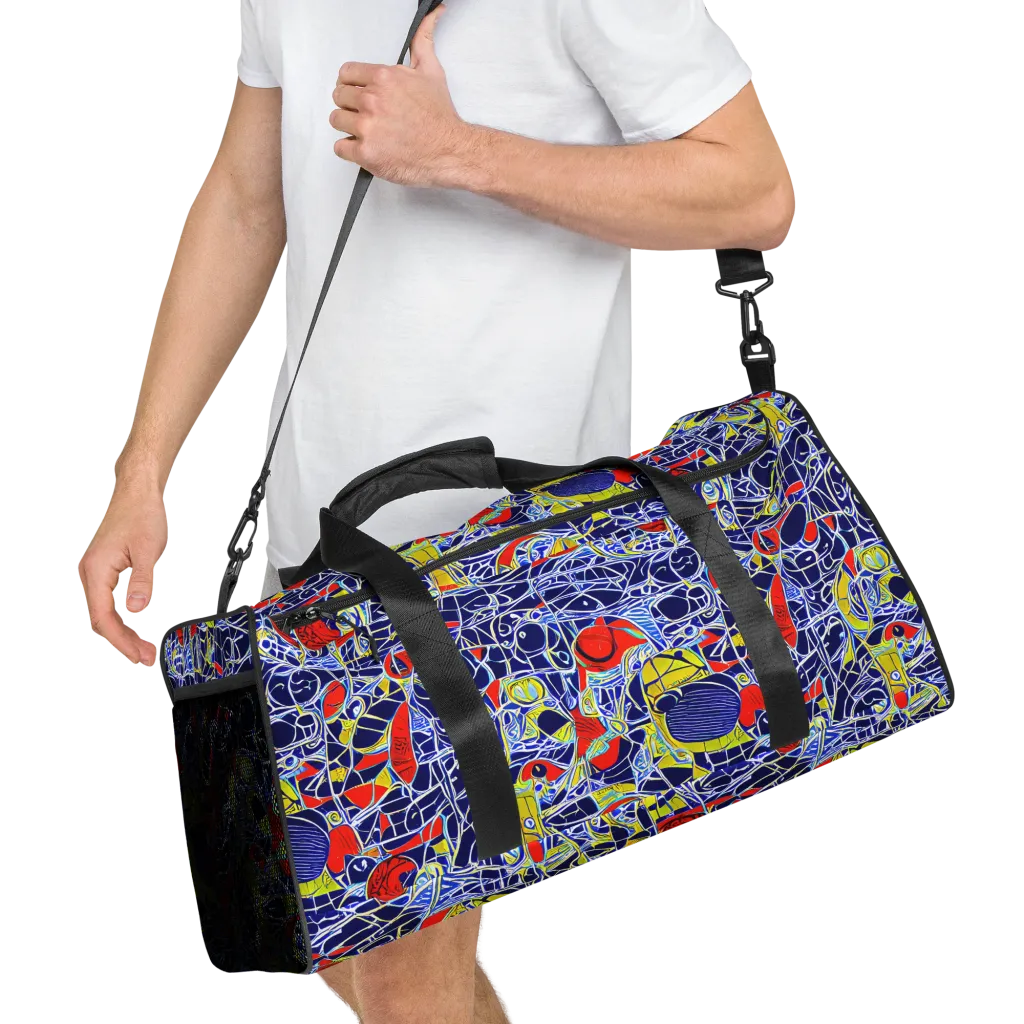 Blue Rapture on Duffle Bag — Right Front