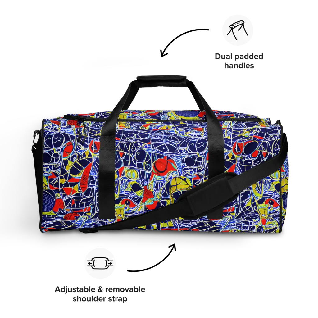 Blue Rapture on Duffle Bag — Front
