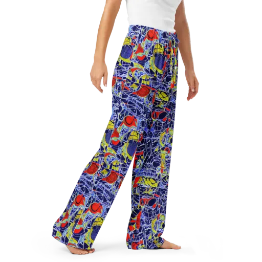 Blue Rapture on a Women's Pajama Pants
