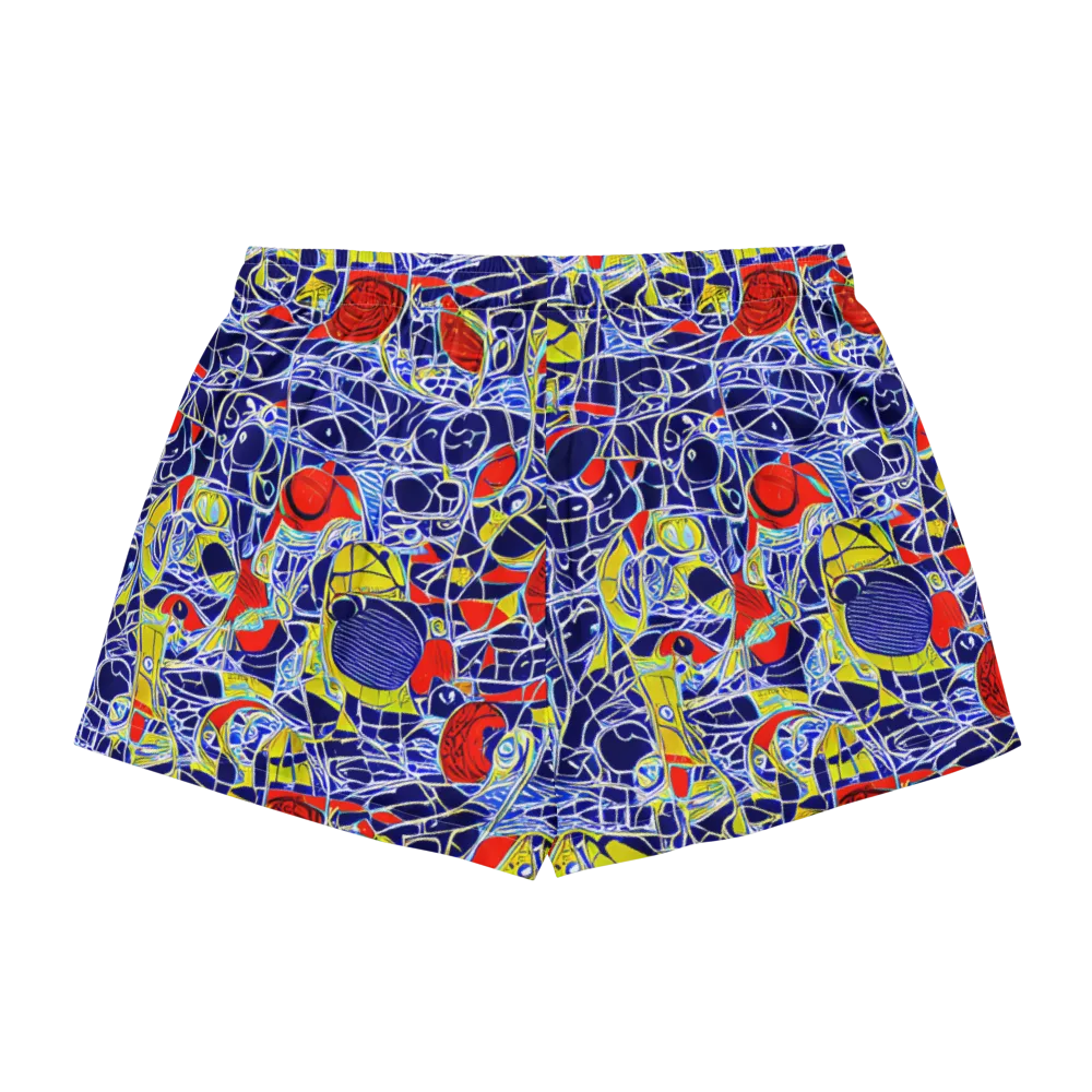 Blue Rapture on Women's Pajama Shorts — Back