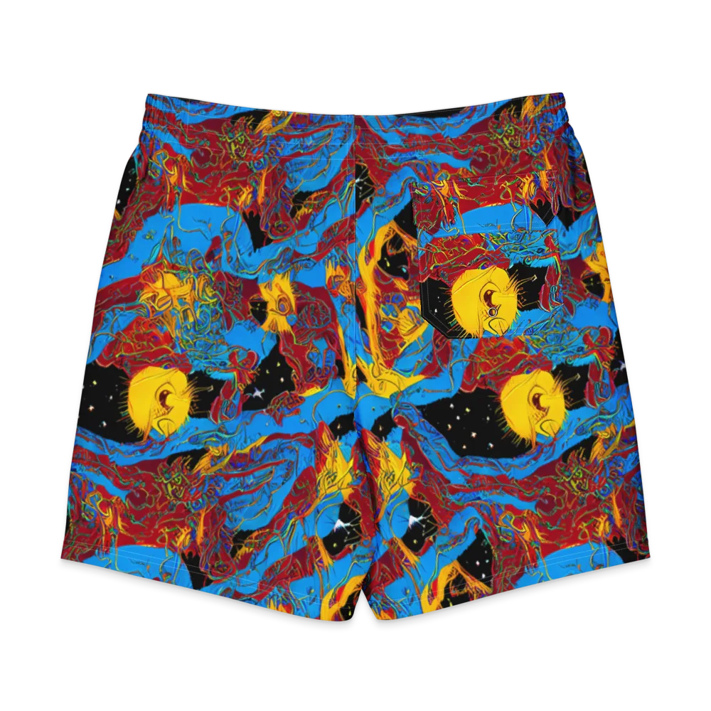 Chromatic Rebellion on Men's Board Shorts — Back