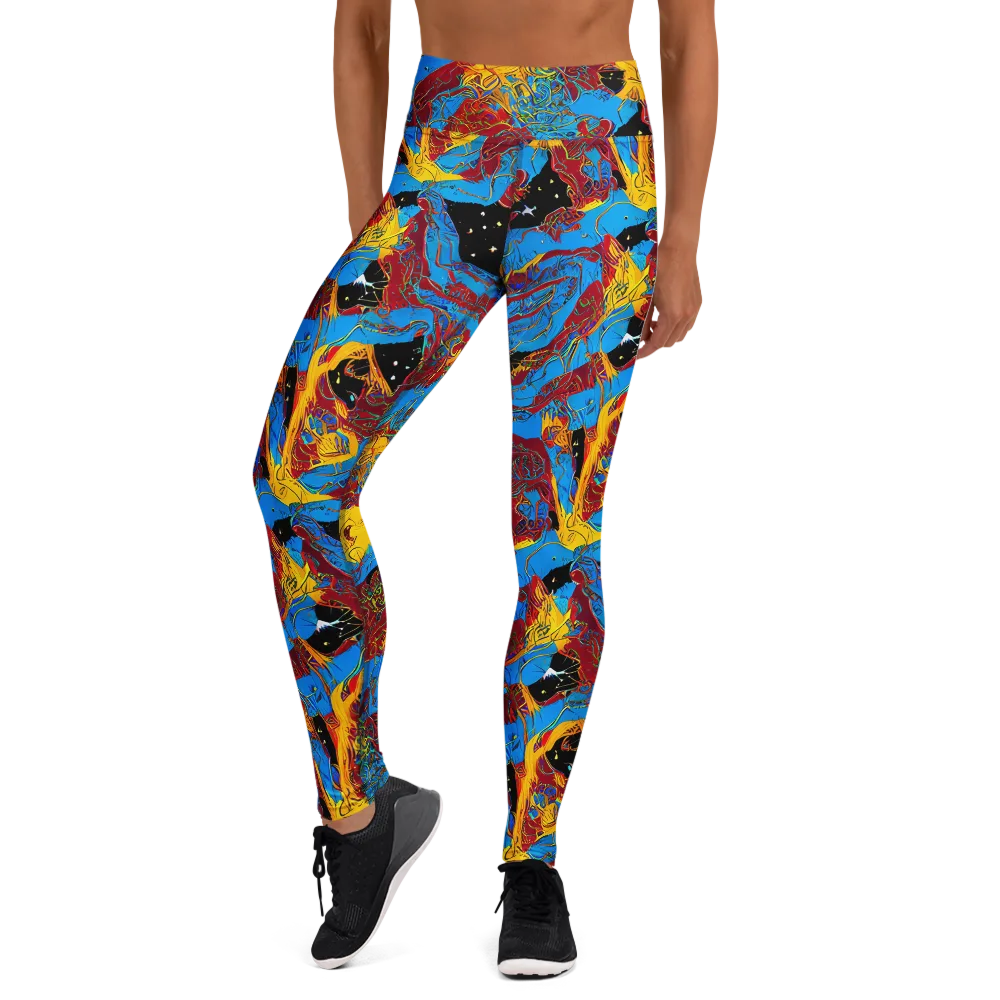 Chromatic Rebellion on Yoga Leggings — Front