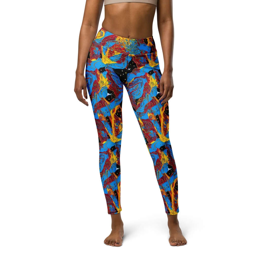 Chromatic Rebellion on Yoga Leggings — Front