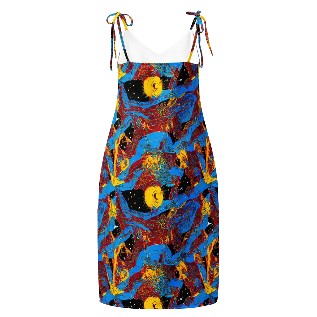 Chromatic Rebellion on Slip Dress — Back