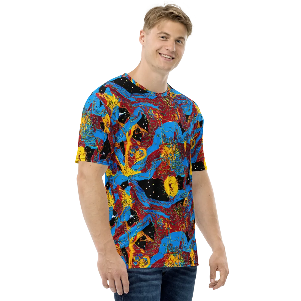 Chromatic Rebellion on Men's Crew Neck T-Shirt — Right