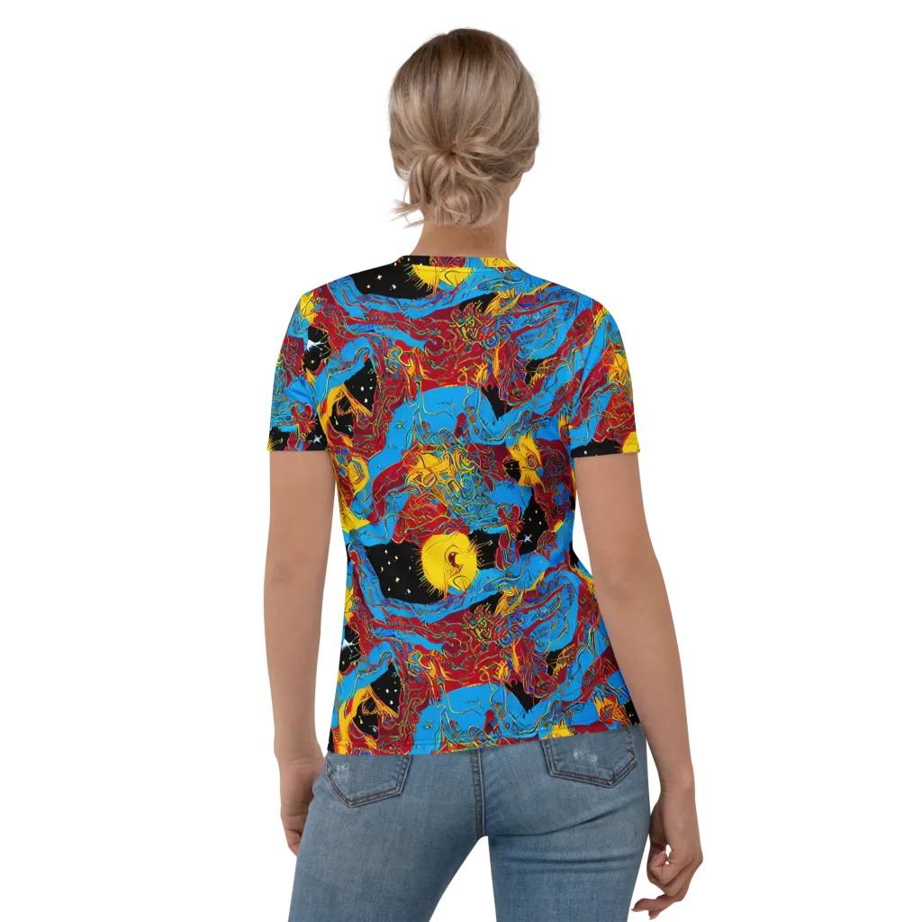 Chromatic Rebellion on Women's Crew Neck T-Shirt — Back