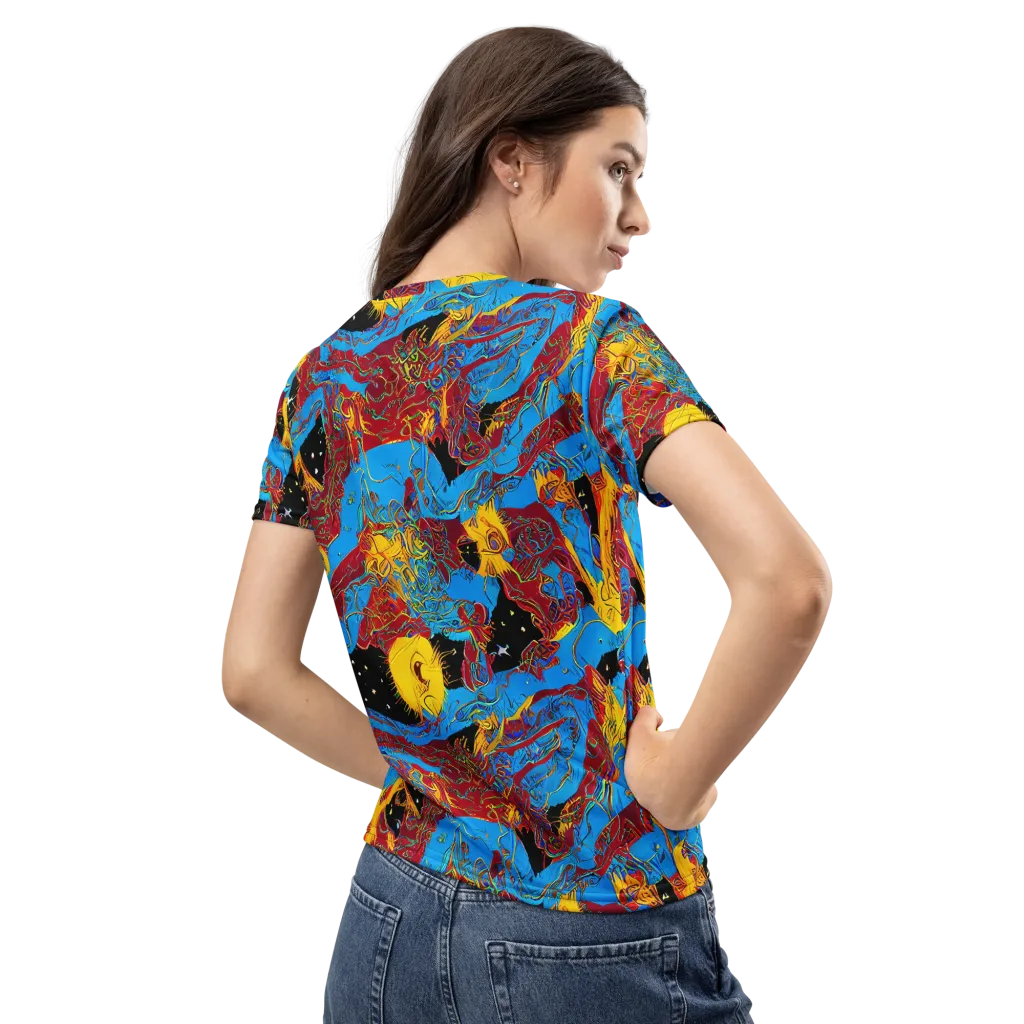 Chromatic Rebellion on Women's Crew Neck T-Shirt — Back