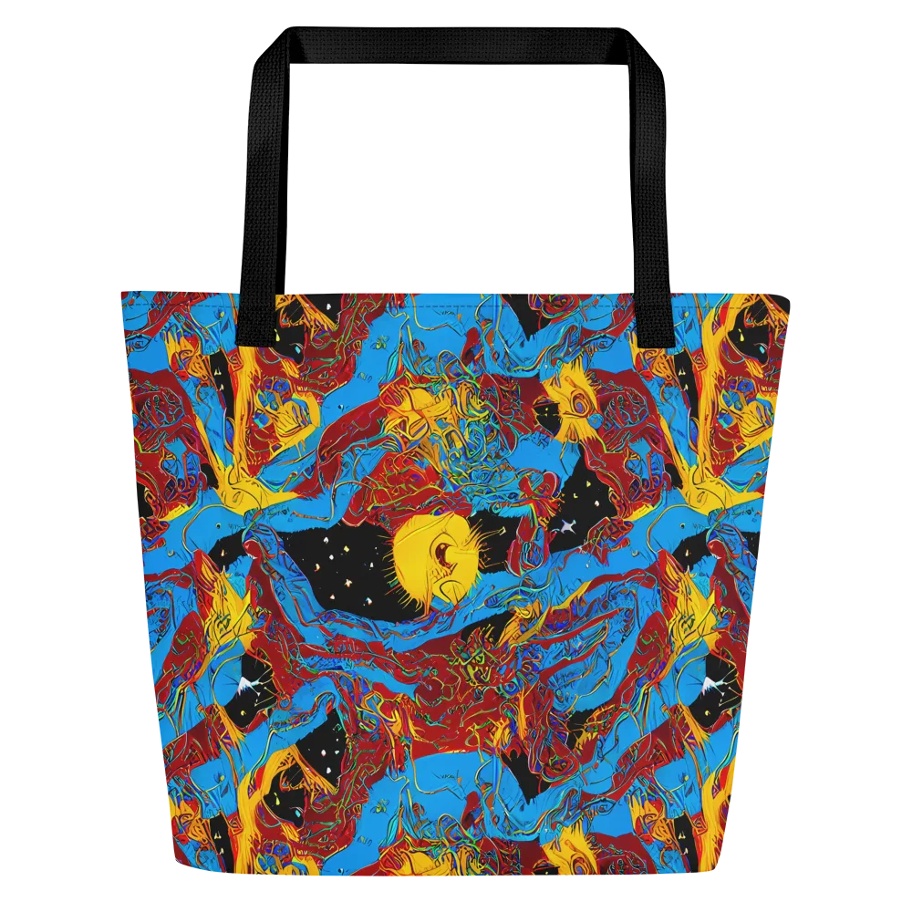 Chromatic Rebellion on Large Tote Bag W/ Pocket — Front