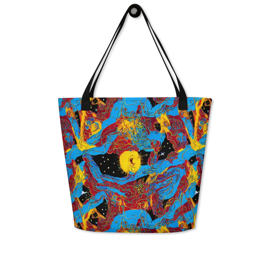 Chromatic Rebellion on Large Tote Bag W/ Pocket — Front