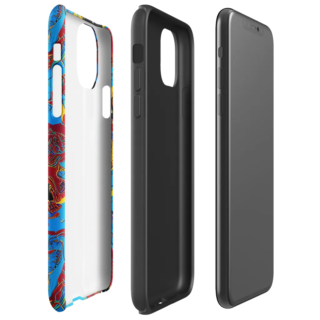 Chromatic Rebellion on Tough Case for iPhone® — Right