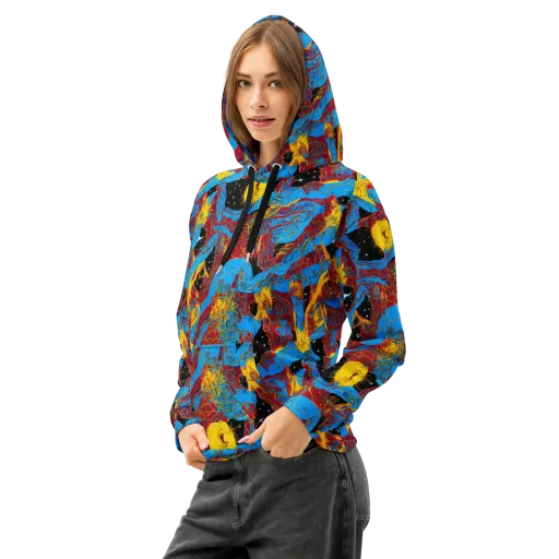 Chromatic Rebellion on a Cotton Hoodie
