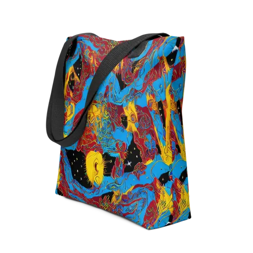 Chromatic Rebellion on a Tote Bag