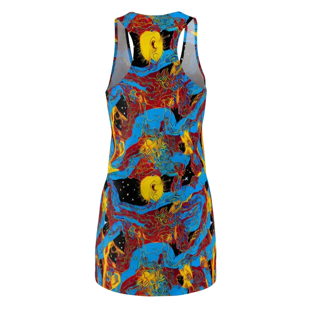 Chromatic Rebellion on Racerback Dress — Back