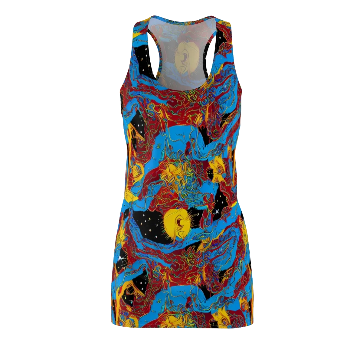 Chromatic Rebellion on Racerback Dress — Front