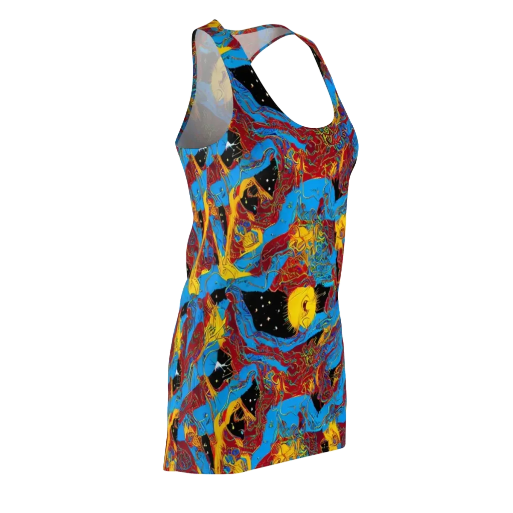 Chromatic Rebellion on Racerback Dress — Front Side