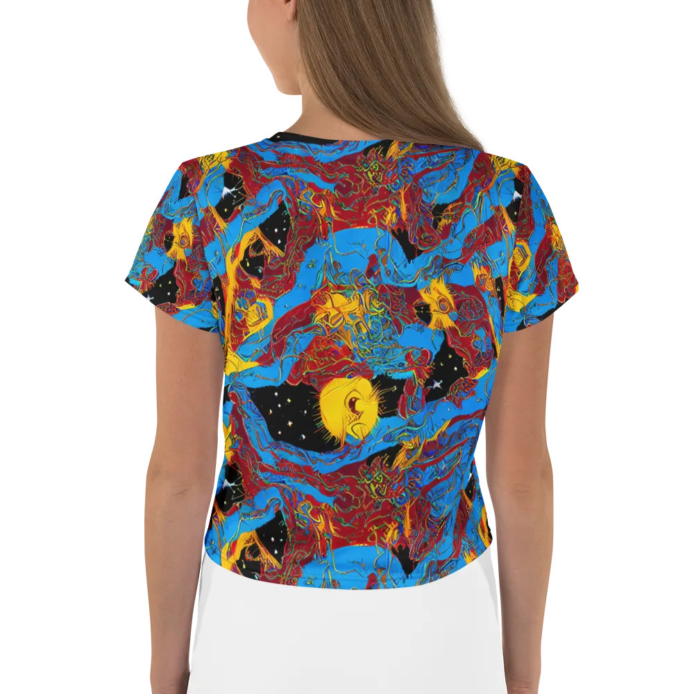 Chromatic Rebellion on Crop Tee — Back