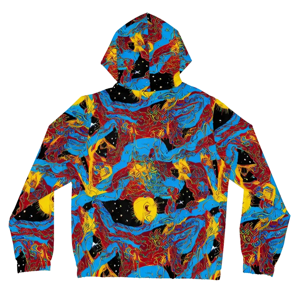 Chromatic Rebellion on Women's Full-Zip Hoodie — Back