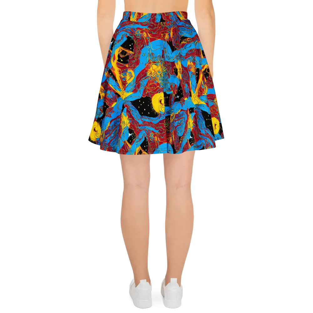 Chromatic Rebellion on Skater Skirt — Back