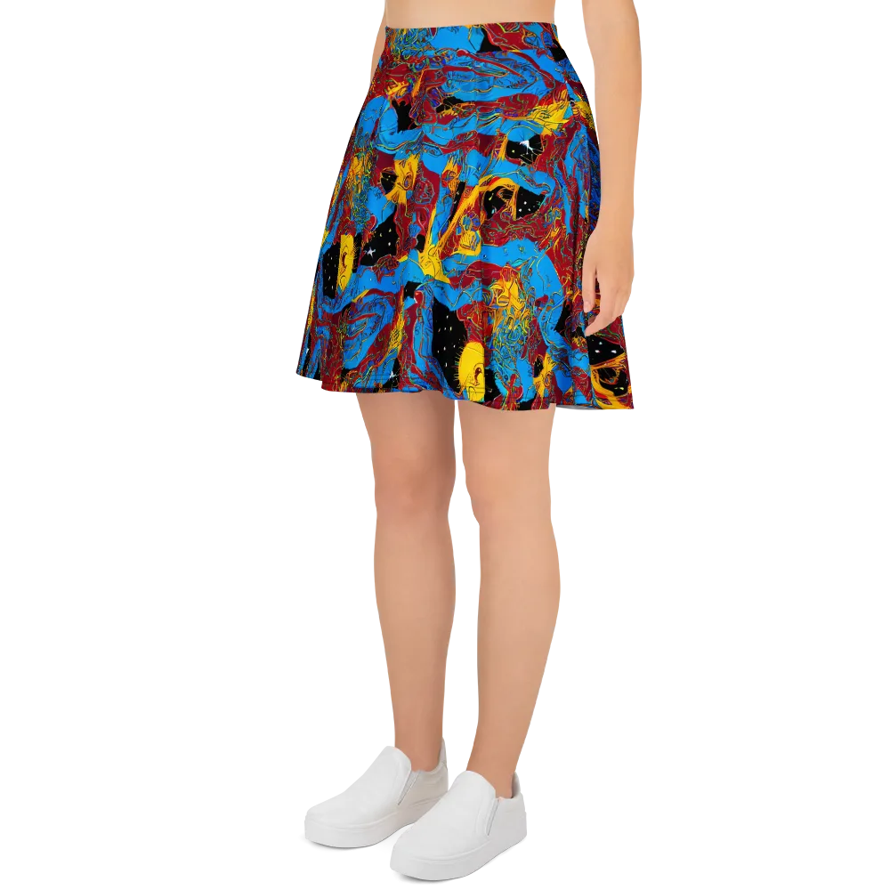 Chromatic Rebellion on Skater Skirt — Left
