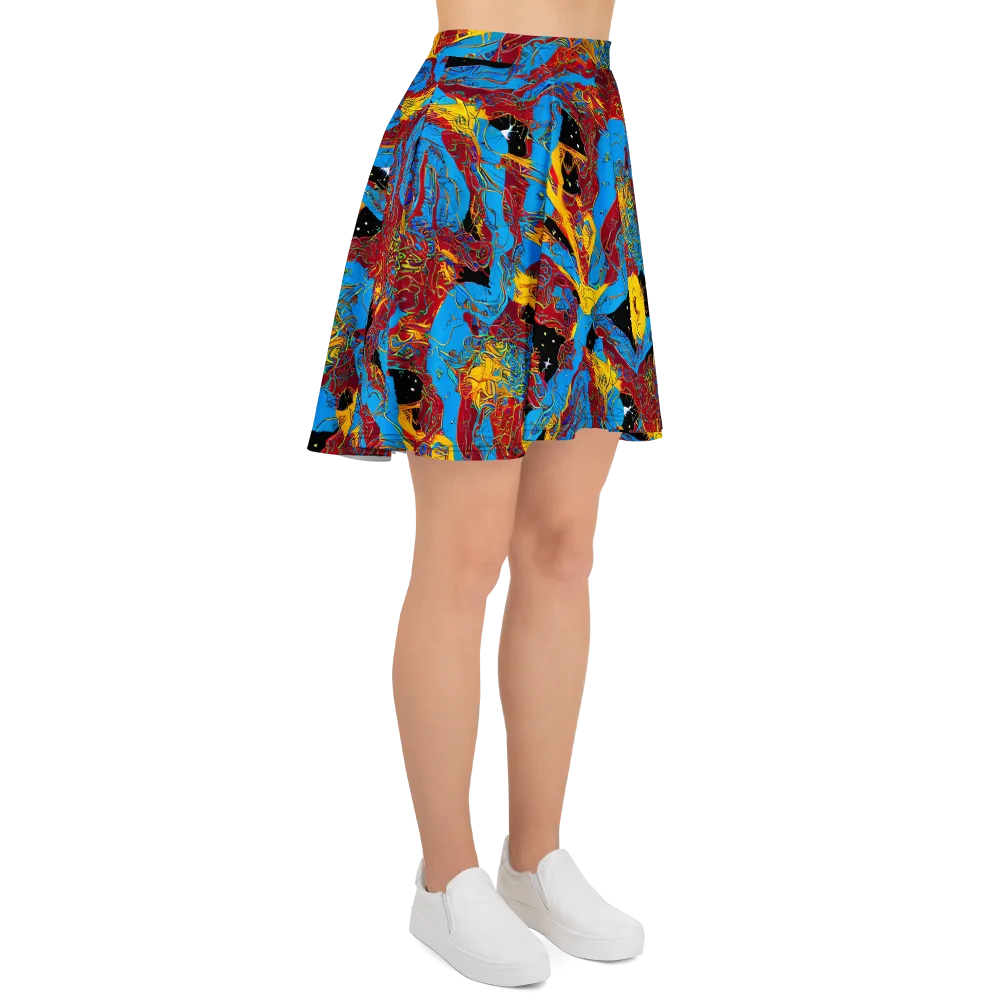 Chromatic Rebellion on Skater Skirt — Right