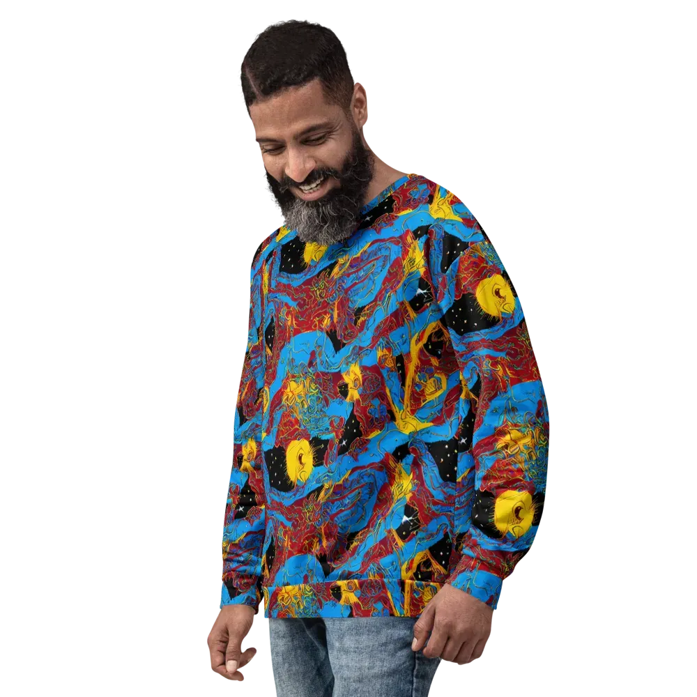 Chromatic Rebellion on Sweatshirt — Left Front
