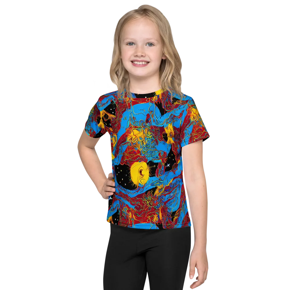 Chromatic Rebellion on Kids Crew Neck T-Shirt — Front