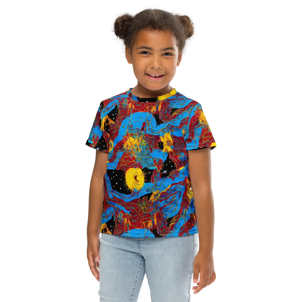 Chromatic Rebellion on Kids Crew Neck T-Shirt — Front