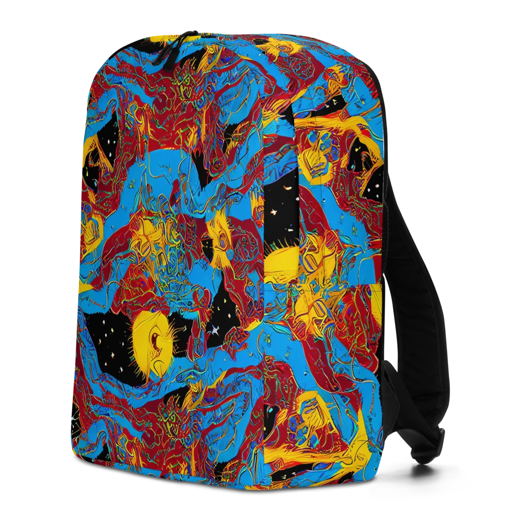 Chromatic Rebellion on Minimalist Backpack — Left