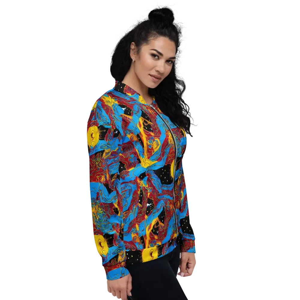 Chromatic Rebellion on Bomber Jacket — Right