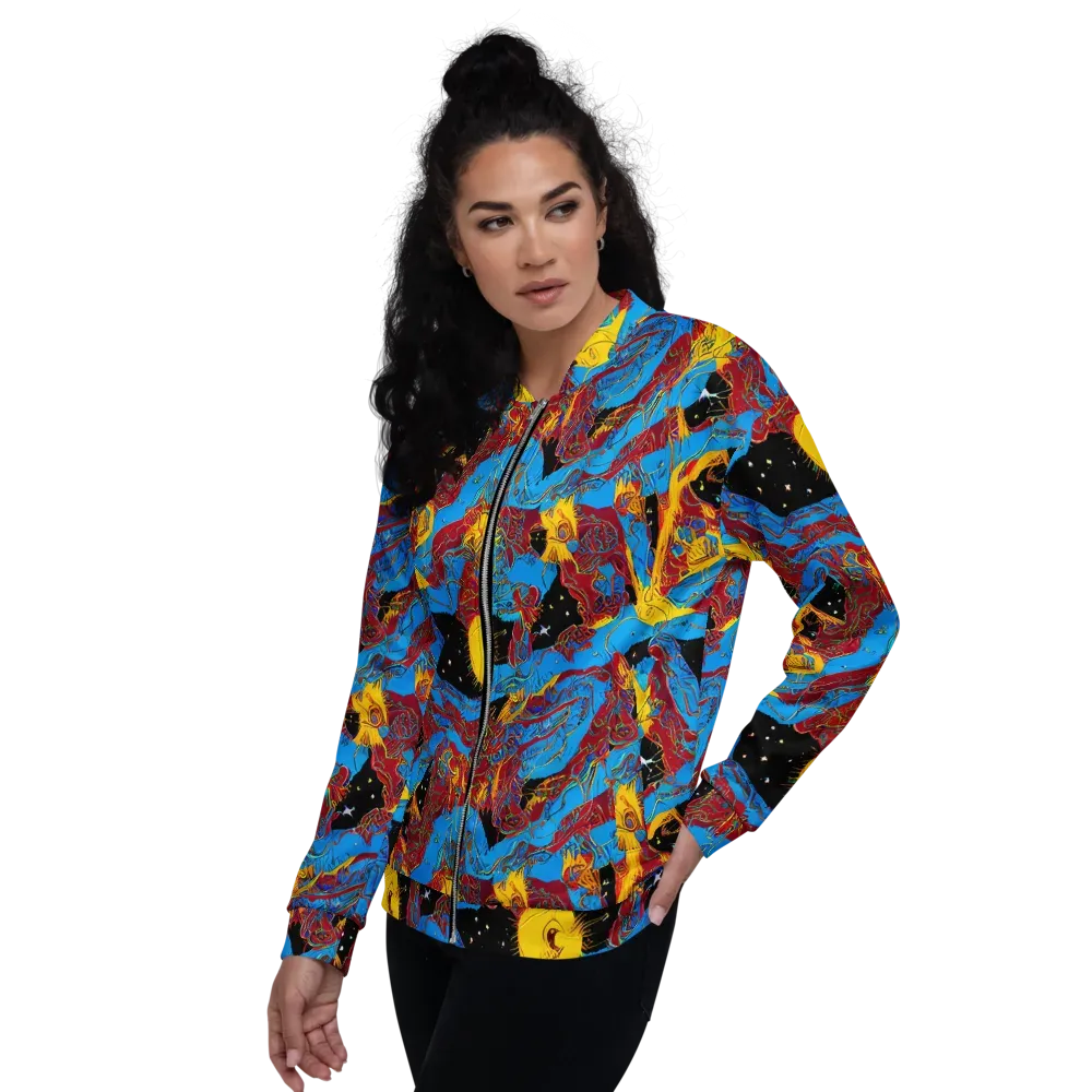 Chromatic Rebellion on Bomber Jacket — Left