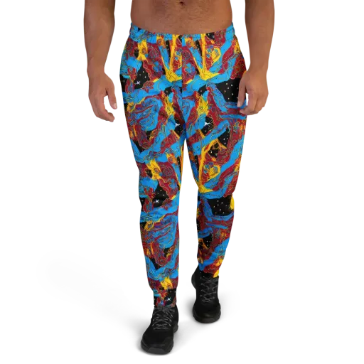 Chromatic Rebellion on a Men's Joggers