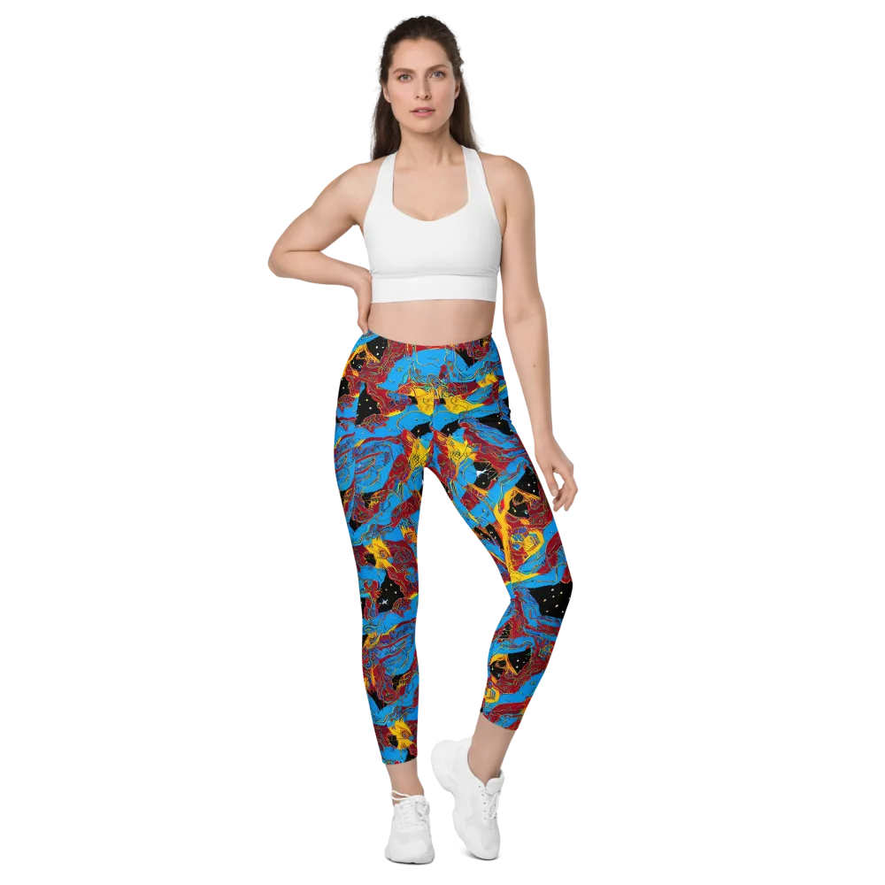 Chromatic Rebellion on Leggings with Pockets — Front