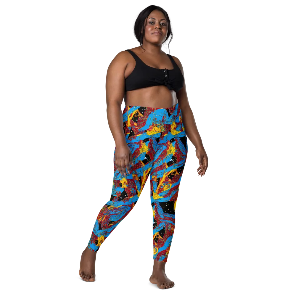 Chromatic Rebellion on Leggings with Pockets — Front
