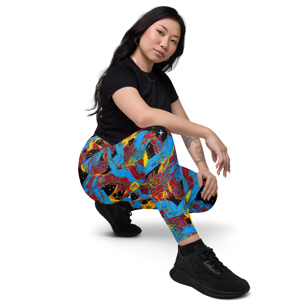 Chromatic Rebellion on Leggings with Pockets — Right Front