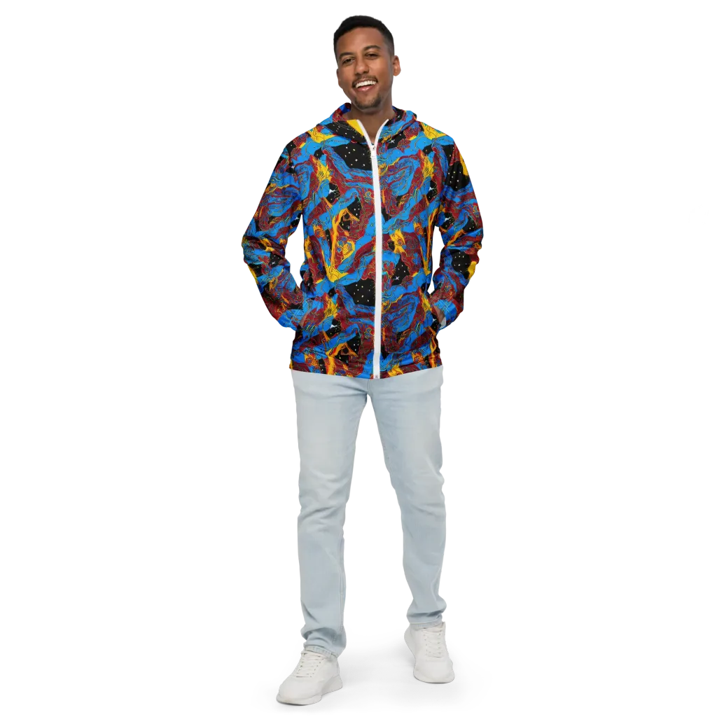 Chromatic Rebellion on Men's Windbreaker — Front