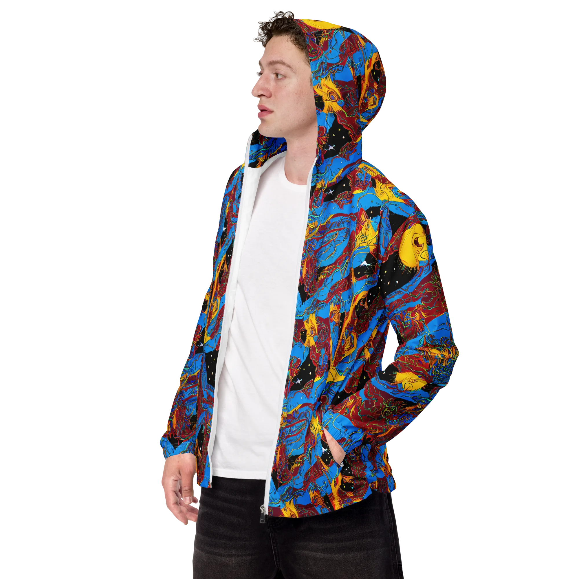 Chromatic Rebellion on Men's Windbreaker — Left Front