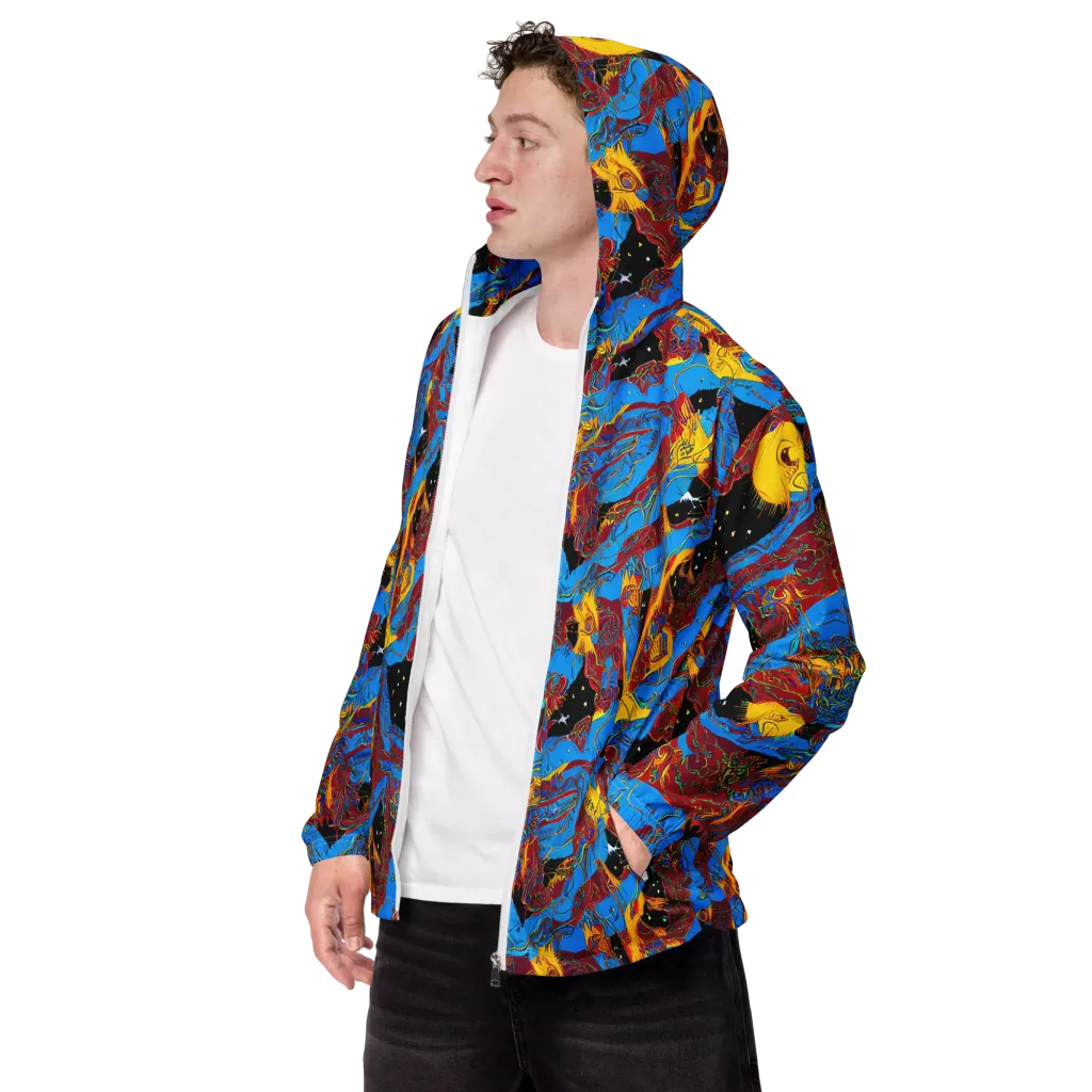 Chromatic Rebellion on Men's Windbreaker — Left Front