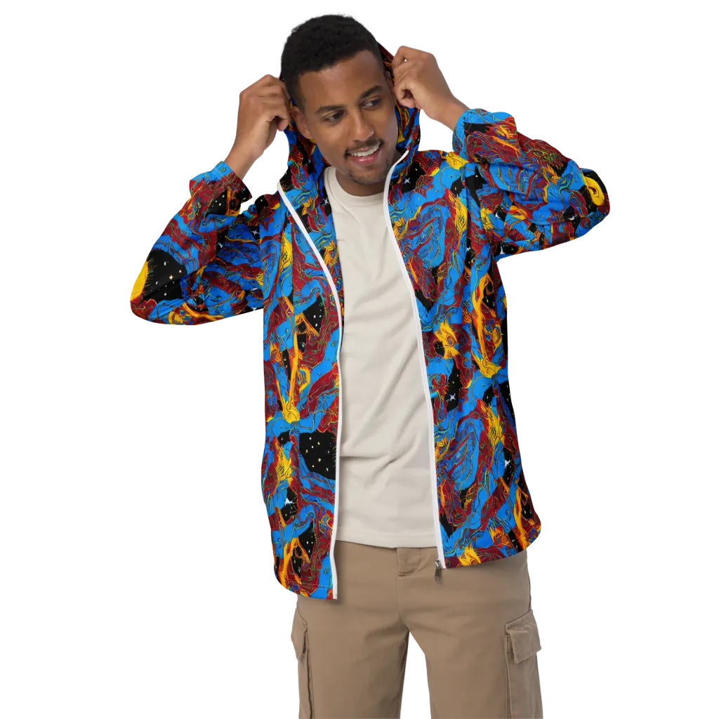 Chromatic Rebellion on Men's Windbreaker — Front