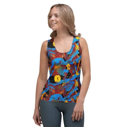 Chromatic Rebellion on a Women's Tank Top