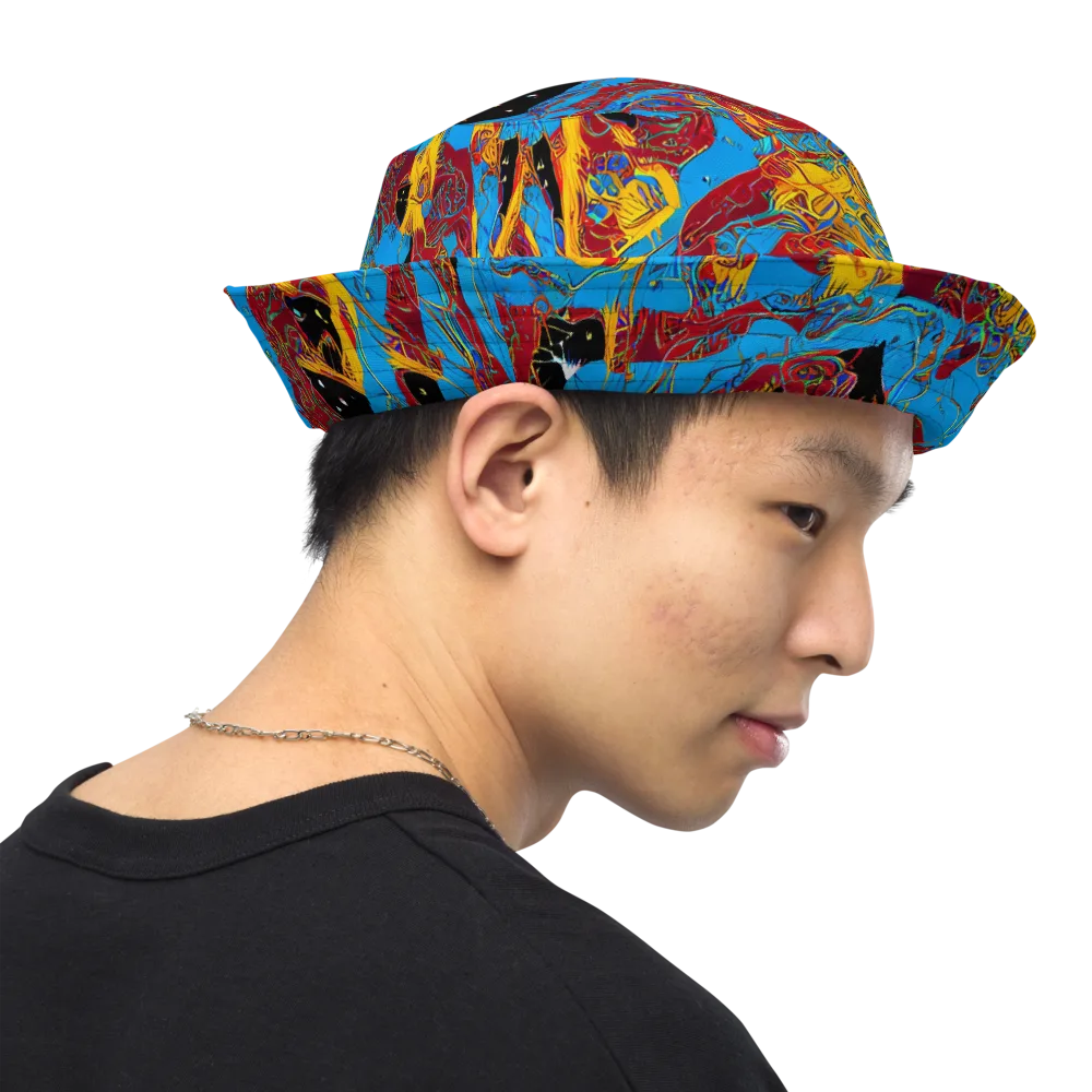 Chromatic Rebellion on Reversible Bucket Hat — Right Outside